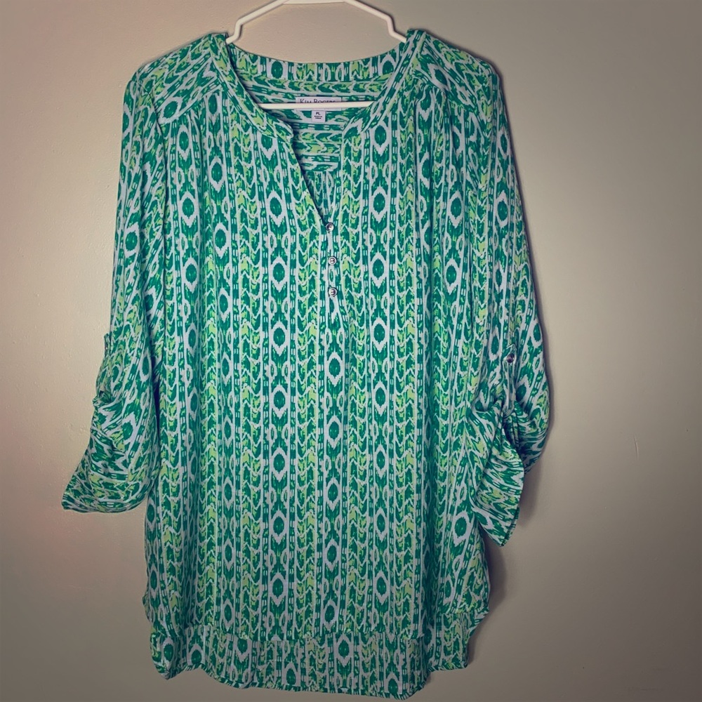 Rayon/Polyester blend Tunic